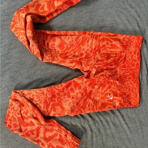 Gymshark Fiery Orange Leggings Whitney SimmonsXGym Shark